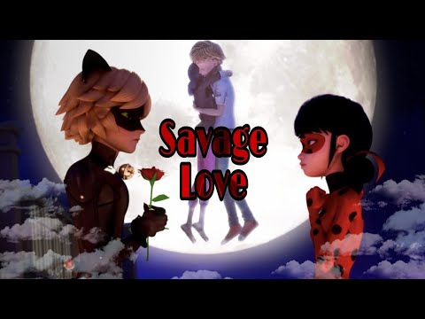 Savage Love ❤️ ( Ladynoir x Adrinette ).... Miraculous..... AMV