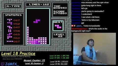 NES TETRIS - My 1st Level 19 Maxout - 8/12/2018
