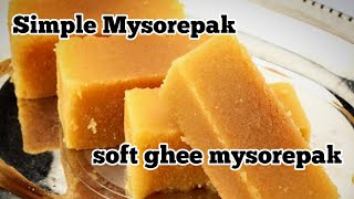 Ghee Mysorepak Recipe|Only 15 Minutes Ghee Mysorepak|Soft Moisture Mysorepak#subscribe screenshot 1