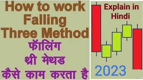 How to use Falling Three Method Barish Continuation Candlestick pattern Explain in Hindi