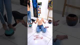 Best 3d and tricky Rangoli BY Artist shikha Sharma #short #artistshikhasharma #3drangoli