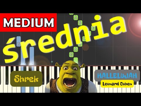 🎹 Hallelujah/Alleluja (Leonard Cohen, SHREK) - Piano Tutorial (średnia wersja) (MEDIUM) 🎹