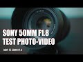 Sony A7C FE 50mm F1.8. Test, photo. Cinematic video