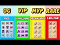 [New] OG-VIP-MVP-RARE Items VALUE Update in Skyblock