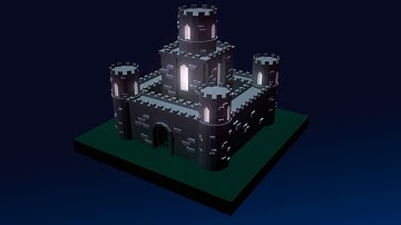 Low poly Castle 3d modeling Pt. 2 (Autodesk Maya Tutorial)