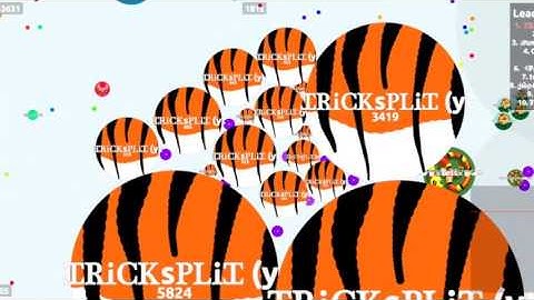 MUST SEE! / 1st place teaming | agar.io | Tricksplit