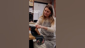 Wanneer borduurwerk en leerbewerking elkaar ontmoeten