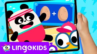 FARM RACE GAME 🥚🏃🏃 | Math Games for Kids | Lingokids Games screenshot 1