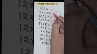 🚀 12 Times Table Trick for Instant Mastery! #MathHacks #QuickLearning