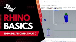 Rhino 7  How to 3D Model a Waterbottle