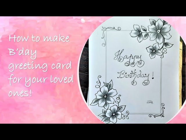 How to make an easy greeting card| Birthday card making