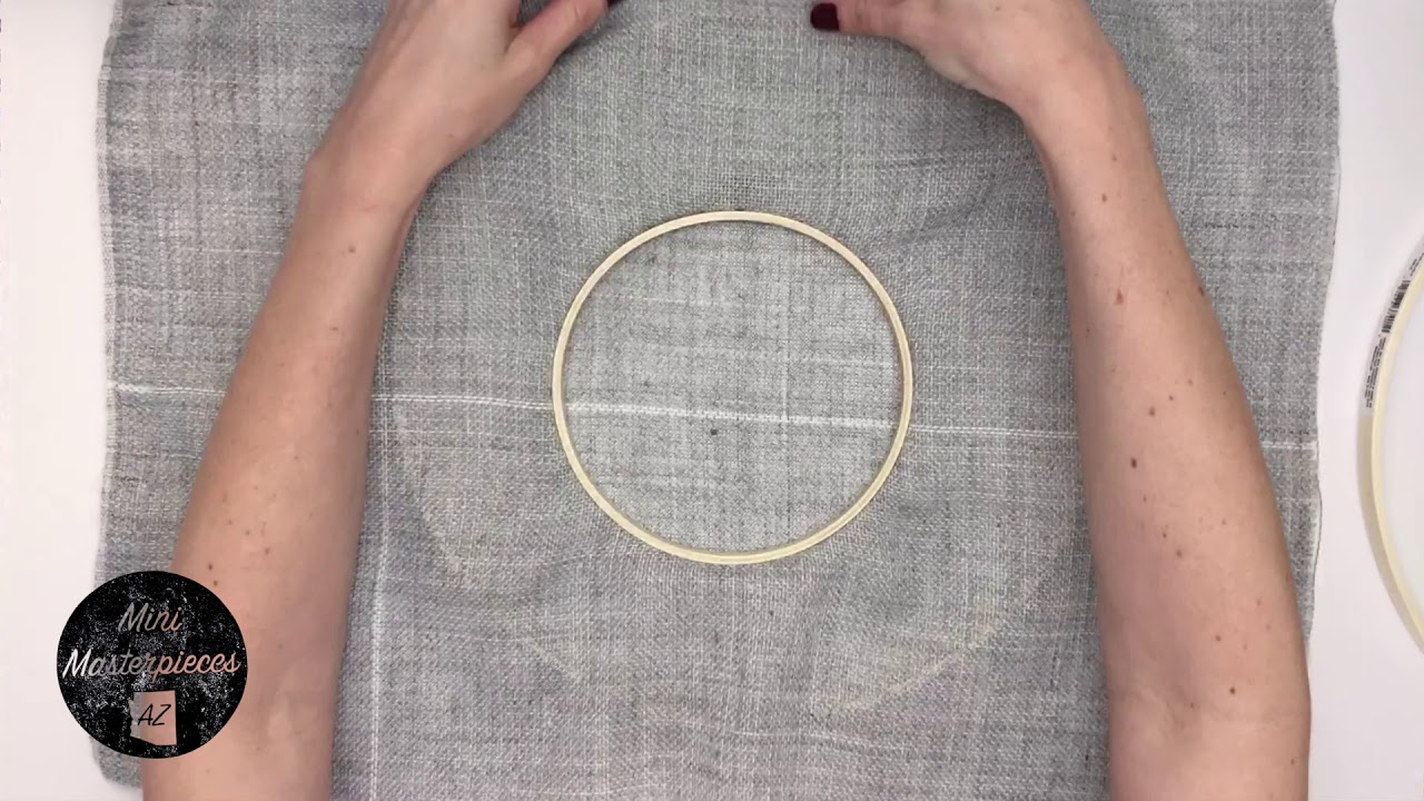 How To Make a Double Embroidery Hoop Wreath YouTube