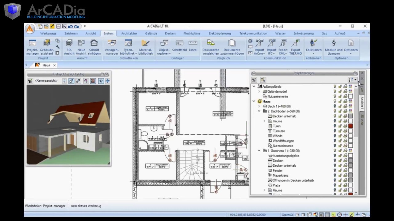 Projektmanager - Funktionsweise in ArCADia BIM | TUTORIAL - YouTube