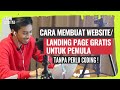 Cara membuat website landing page gratis untuk pemula tanpa perlu coding