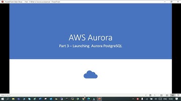 Part 32 - How to create an AWS Aurora PostgreSQL cluster