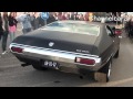 Matt Black Ford Gran Torino - Burning rubber ! - 1080p HD