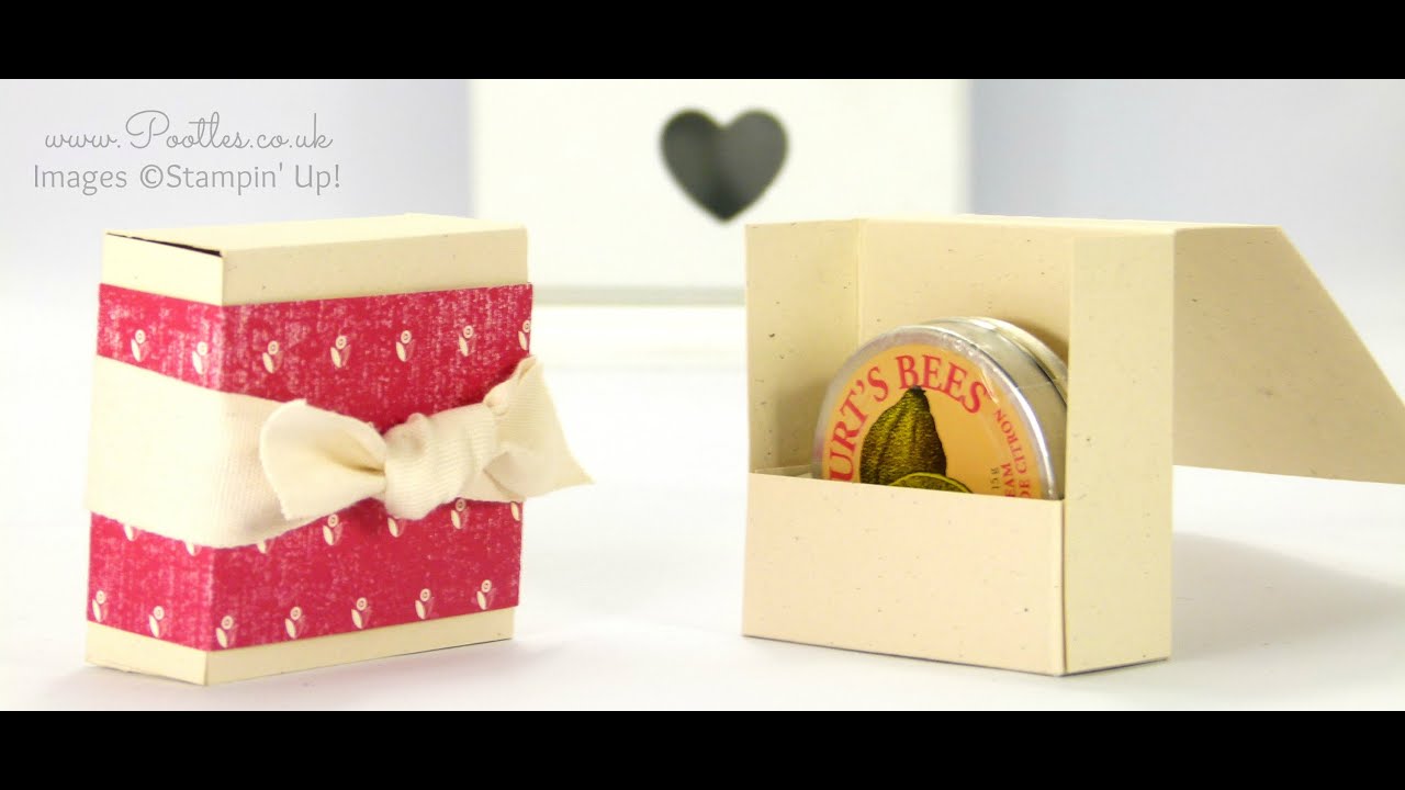 Burts Bees Lemon Butter Clever Holder Box Tutorial