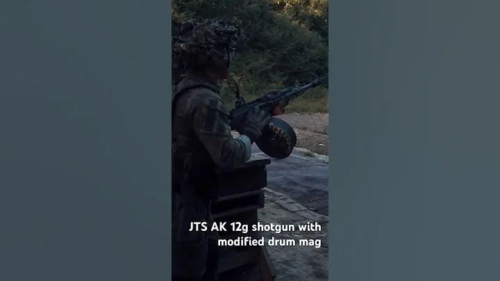 JTS AK shotgun with modified drum mag #gun #jts12 #shotgun #akshotgun #ak #12gauge