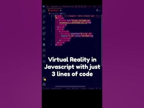 Aframe.js | Virtual Reality in Javascript | A 3d Sphere in 10 lines ...