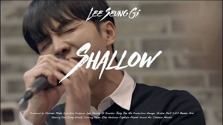 [4K] 이승기(LeeSeungGi) - Shallow | TABLE CONCERT