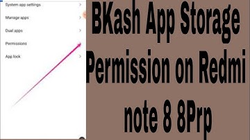 BKash App Storage Permission on Redmi note 8 8Prp