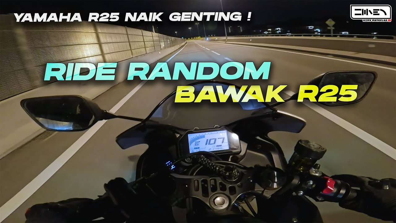 SUMPAH RIDE RANDOM NAIK GENTING BAWAH 400CC ! | YAMAHA R25 DUKE 250 SPEED 400 NIGHT RIDE [4K]