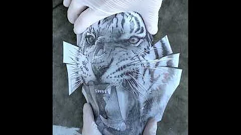 Тату тигр с оскалом | Tiger Tattoo Time Lapse | @SuvorovTattoo