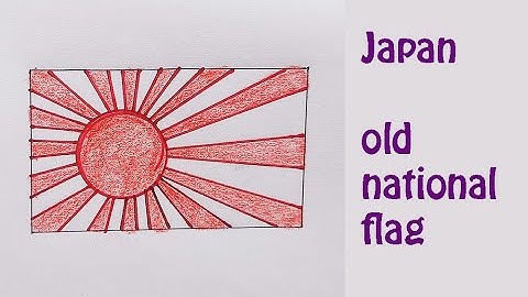 Japan old flag | original voice tutorials #satisfying #creativeart #drawingforbeginners