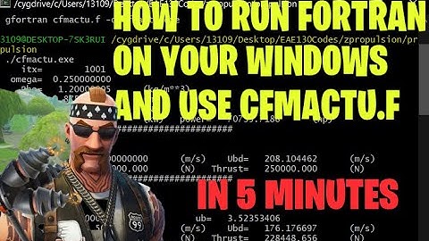 EAE 130A Tutorial: Using Cygwin to Run Fortran on Windows