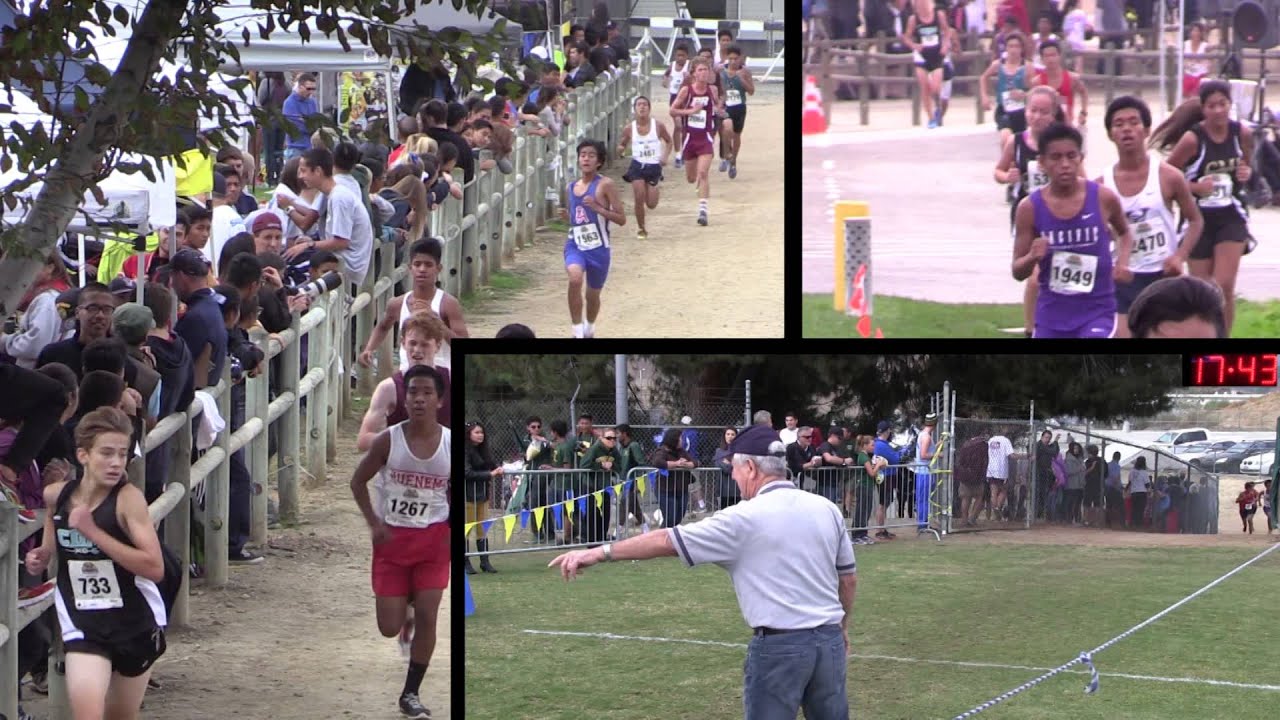 This is the Final 300 meters of Race 9 of the 2014 CIF-SS High School Cross ...