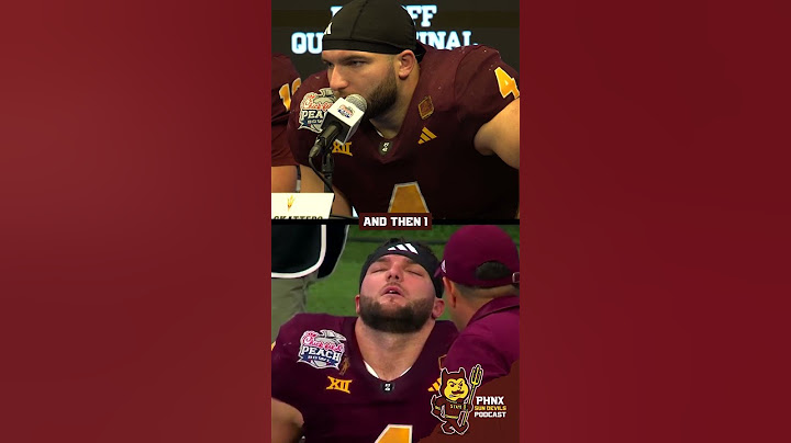 Why ASU's Cam Skattebo Threw Up During Peach Bowl Loss To Texas