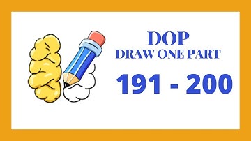 DOP Level 191 - 200 Walkthrough | Draw One Part Walkthrough