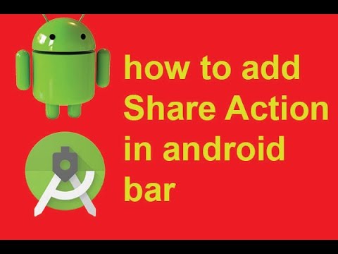 how to add Share Action in android