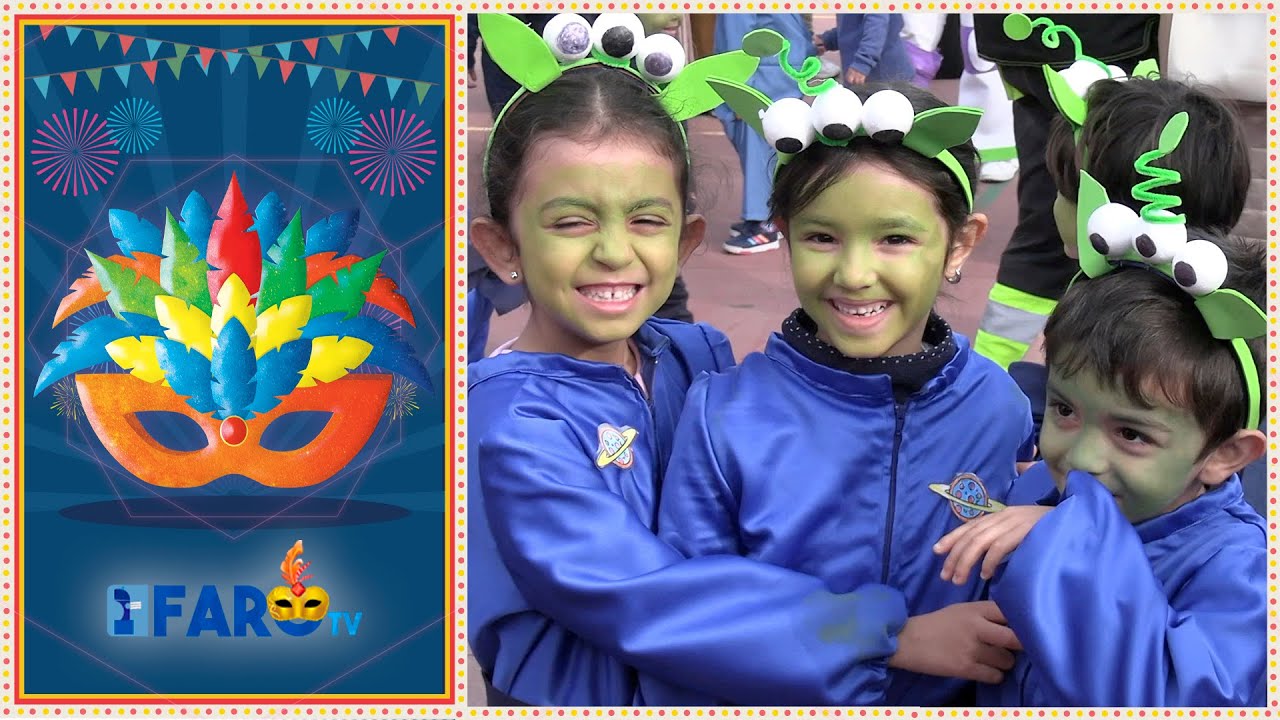 Personajes Disney en el pasacalles del Colegio Santa Amelia