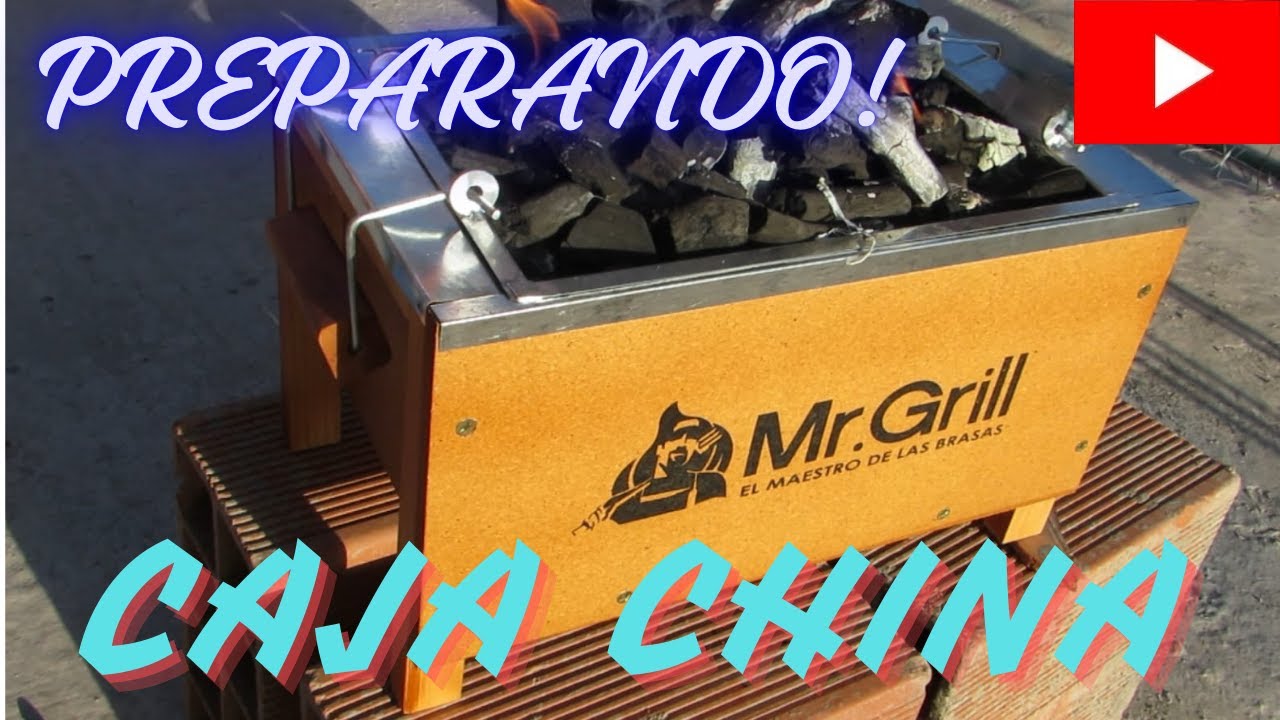 CAJA CHINA MINI MR GRILL  UNBOXING/ PREPARANDO UNA RICA CAJA CHINA