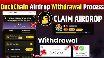 Duckchain Airdrop claim and  with draw | Duckchain airdrop with draw in okx exchange