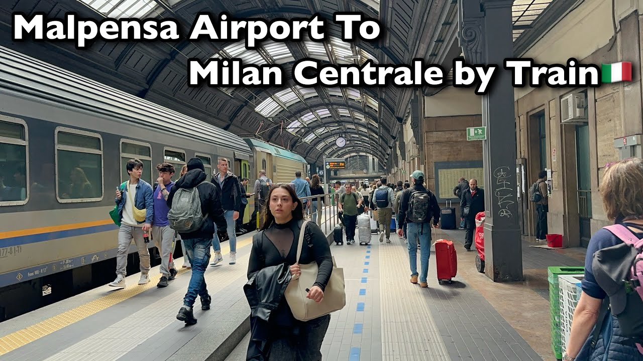How To Travel From Malpensa Airport To Milan Centrale by Train | The Fastest & The Easiest Way.