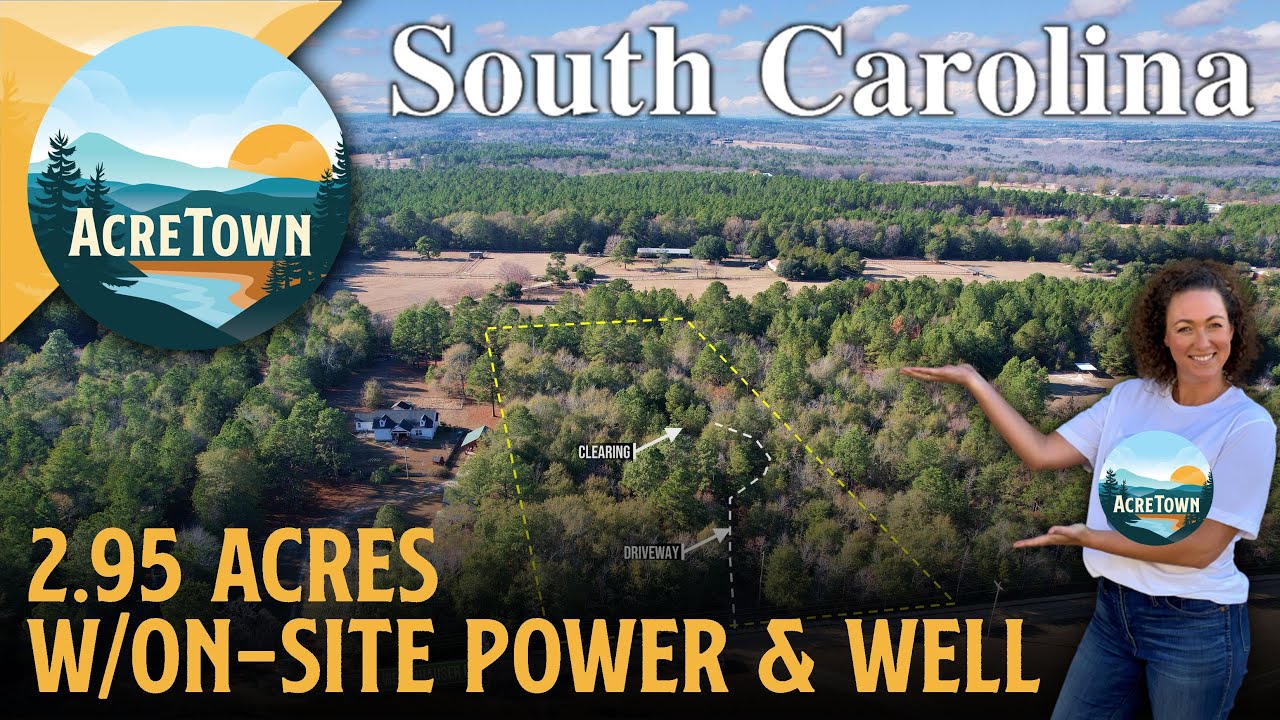 South Carolina Land for Sale | 2.95 acres | On-Site Power & Well | Driveway to Cleared Homesite!