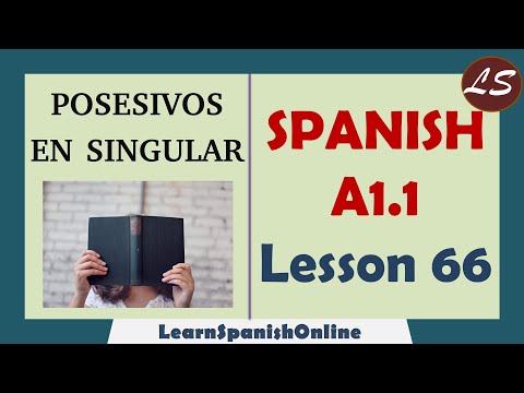 Posesivos en Singular | Spanish A1 - Lesson 66