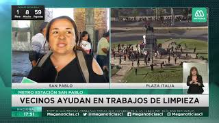 Vecina de Lo Prado y destrozo del Metro: "Yo estaba llorando mientras miraba las imágenes"