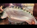 Big Clown Knifefish Cleaning & Cutting In Fish Market | Chitol Fish Cutting Skills