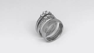 Lanyjewelry com 316 Stainless Steel Couples Ring Set