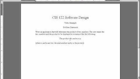 CIS122 Sequence Part 1 - Talbert