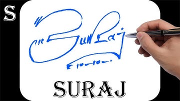 Suraj name signature design - S signature style - How to signature your name