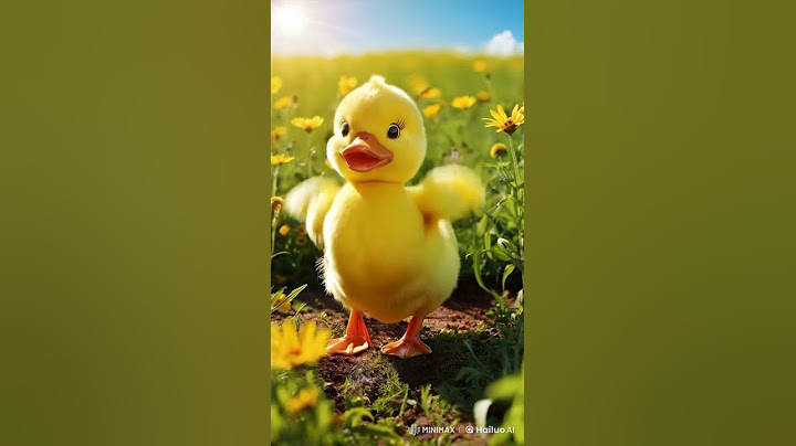Pato amarelinho pulando e dançando #desenho #animals #fyp