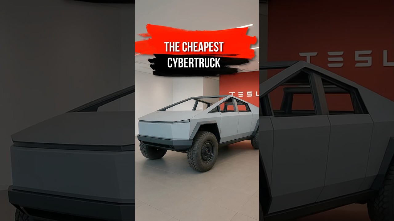 What The CHEAPEST Cybertruck Actually Looks Like #tskclub #cybertruck #tesla