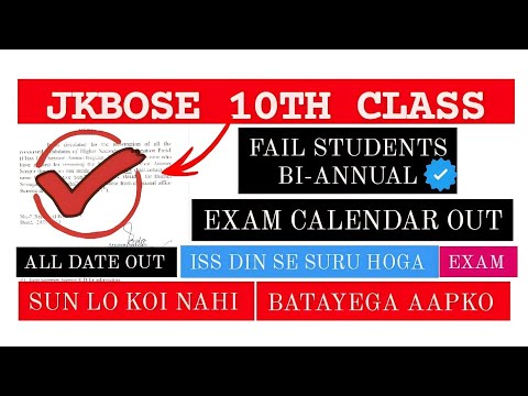 Jkbose 10th Class