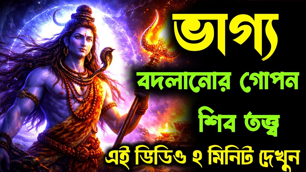 ভাগ্য বদলানোর প্রাচীন শিব তত্ত্ব 🔱 কিভাবে ঘুরবে তোমার ভাগ্যের চাকা? | Life Changing Motivation