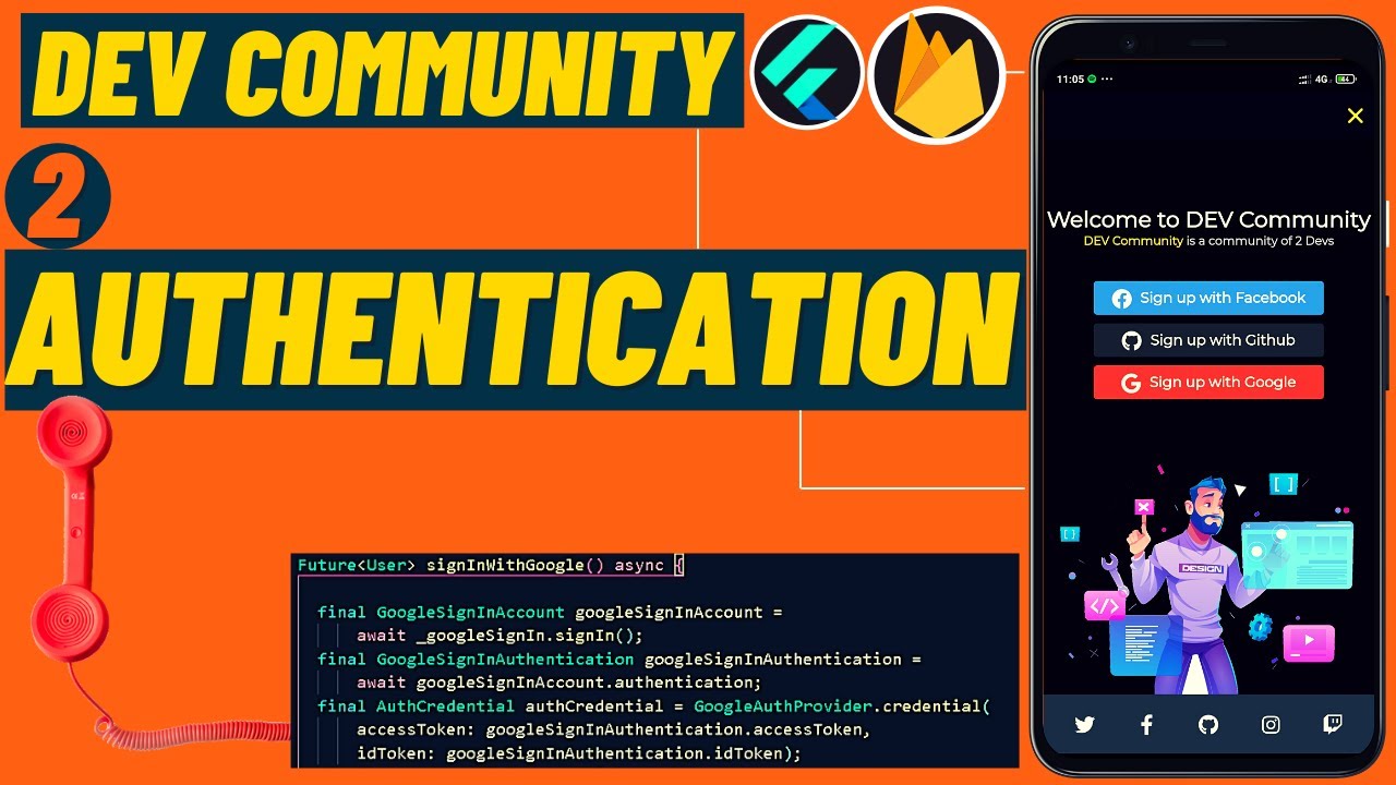 2.Authentication System - Dev Community App - YouTube
