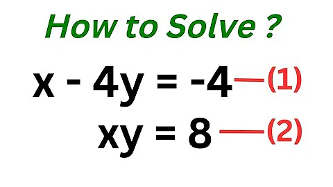 A Beautiful Algebra Problem X=?, y=? | You Should Learn This Trick!!!